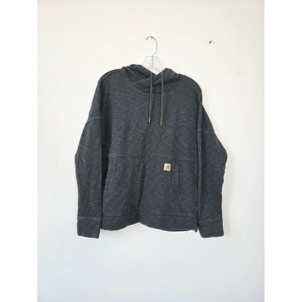 Carhartt Green Hoodie Women's Lightweight Comfy Dark Moss Green Large Outdoor